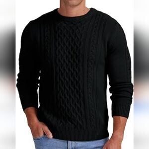 Banana Republic navy blue cable knit sweater